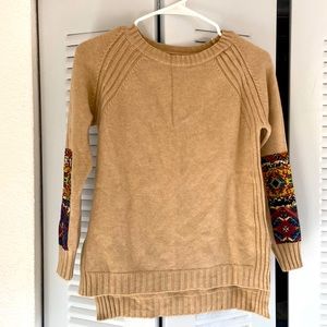 Tan bohemian sweater